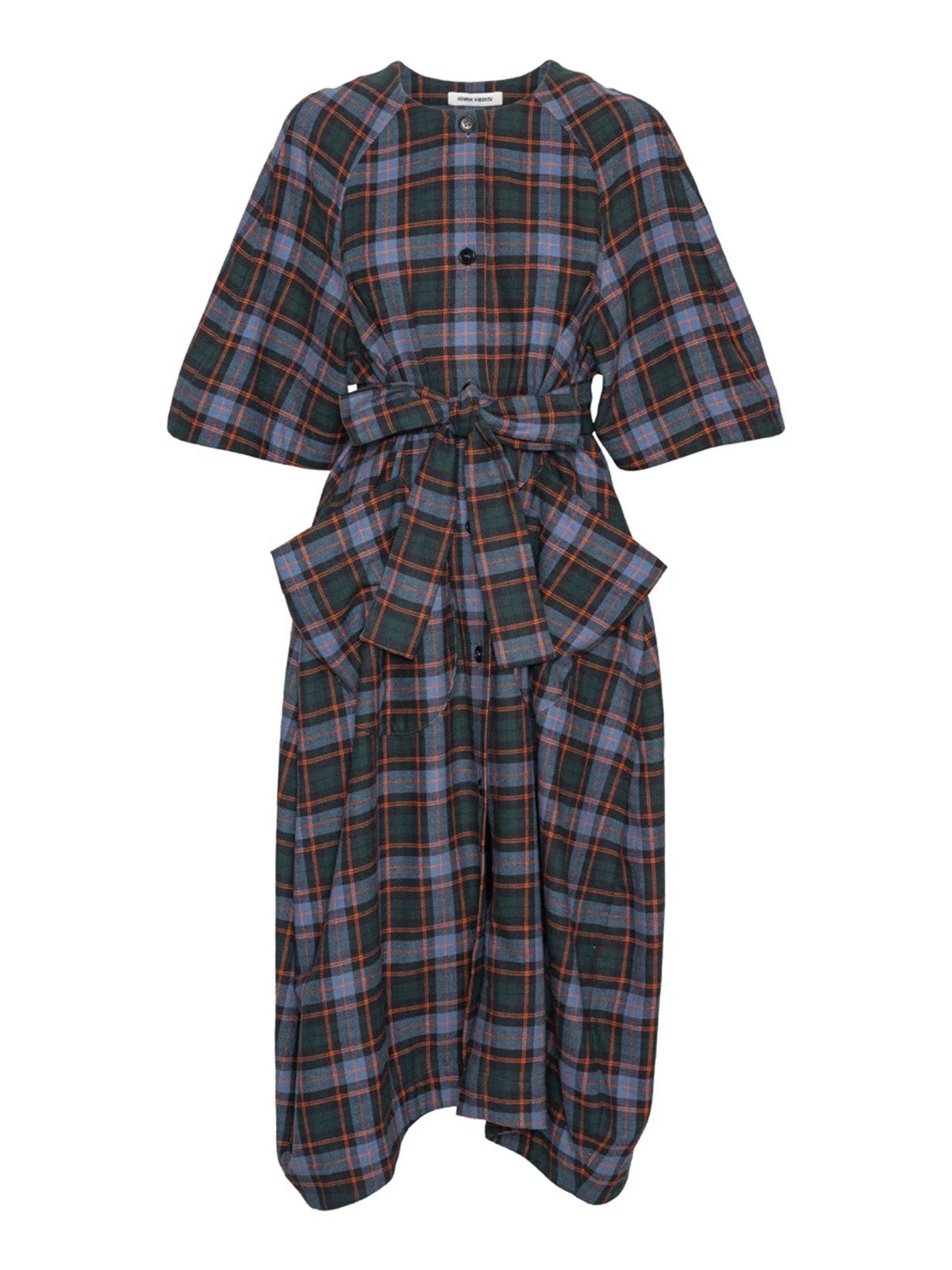 ONE DRESS - BLUE FLANNEL CHECKS - 1