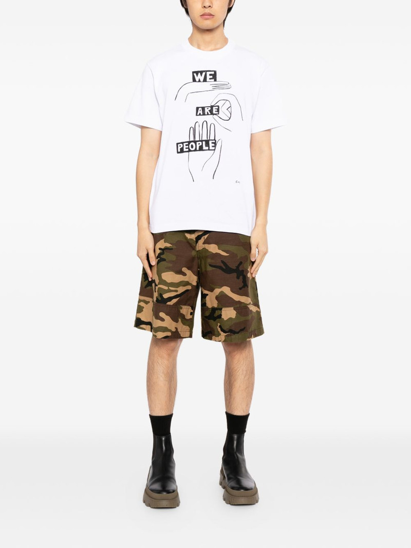 sacai graphic-print cotton T-shirt outlook