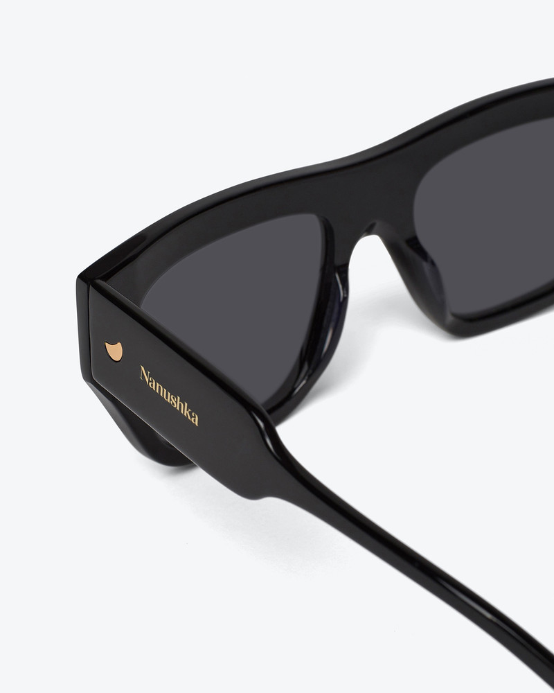 MARTIM - Bio-plastic D-frame sunglasses - Black 3