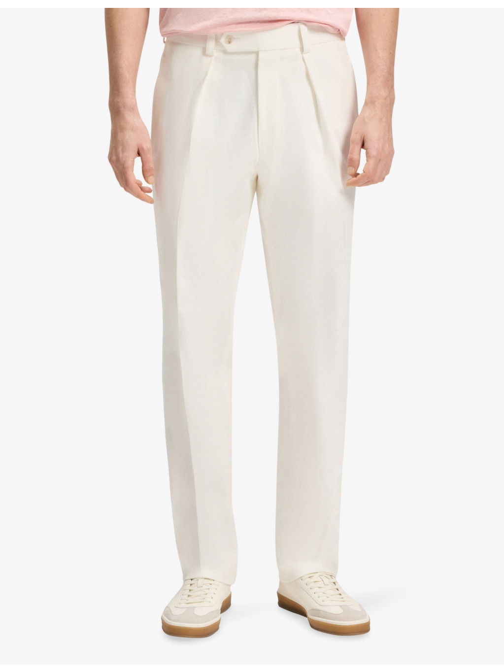 Beckham X BOSS Tailored Straight-Leg Stretch-Cotton Trousers - 3