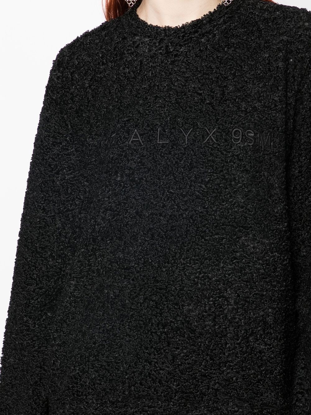 crew-neck brushed sweatshirt - 5