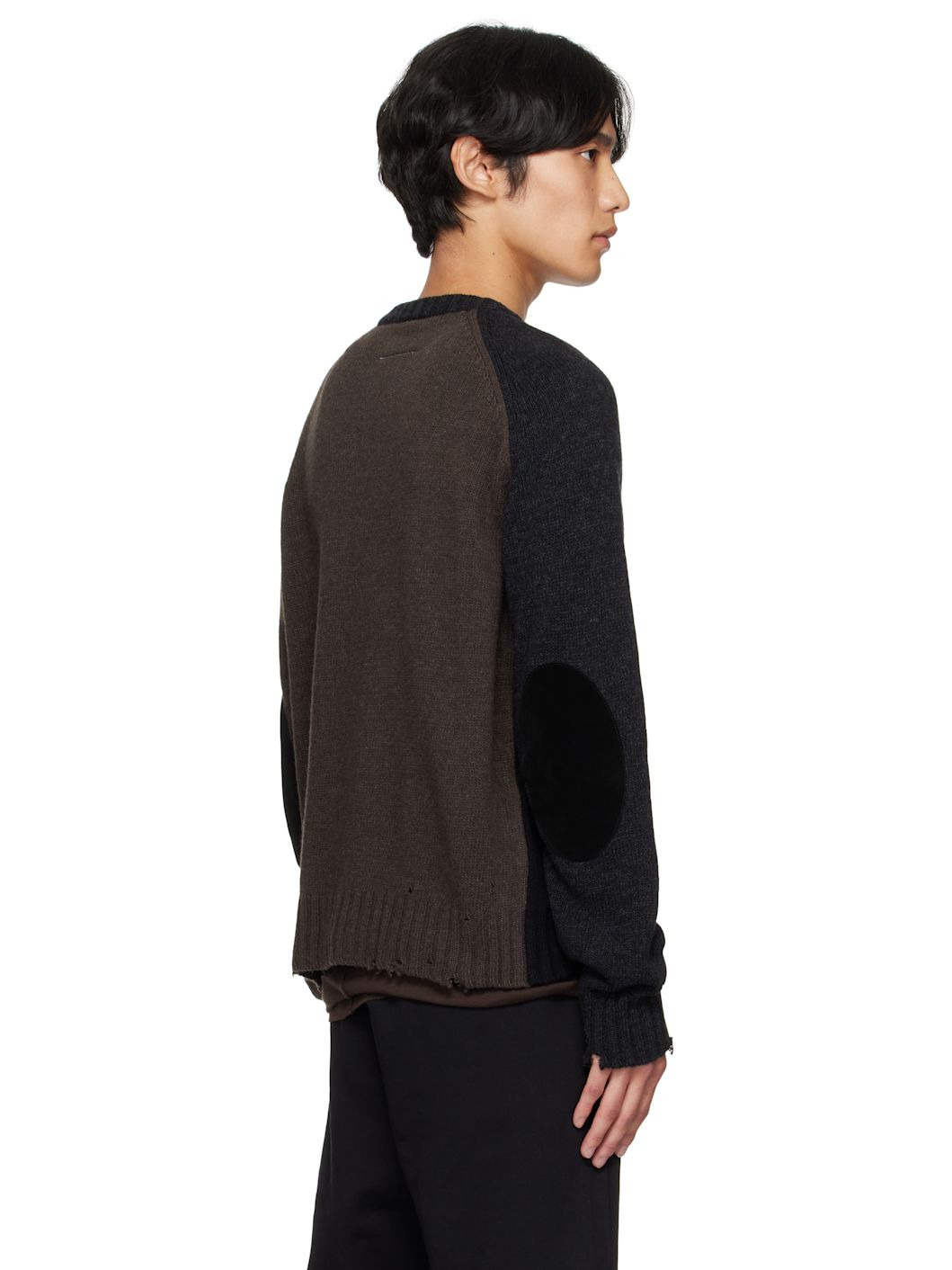 Black & Brown Crewneck Sweater - 3