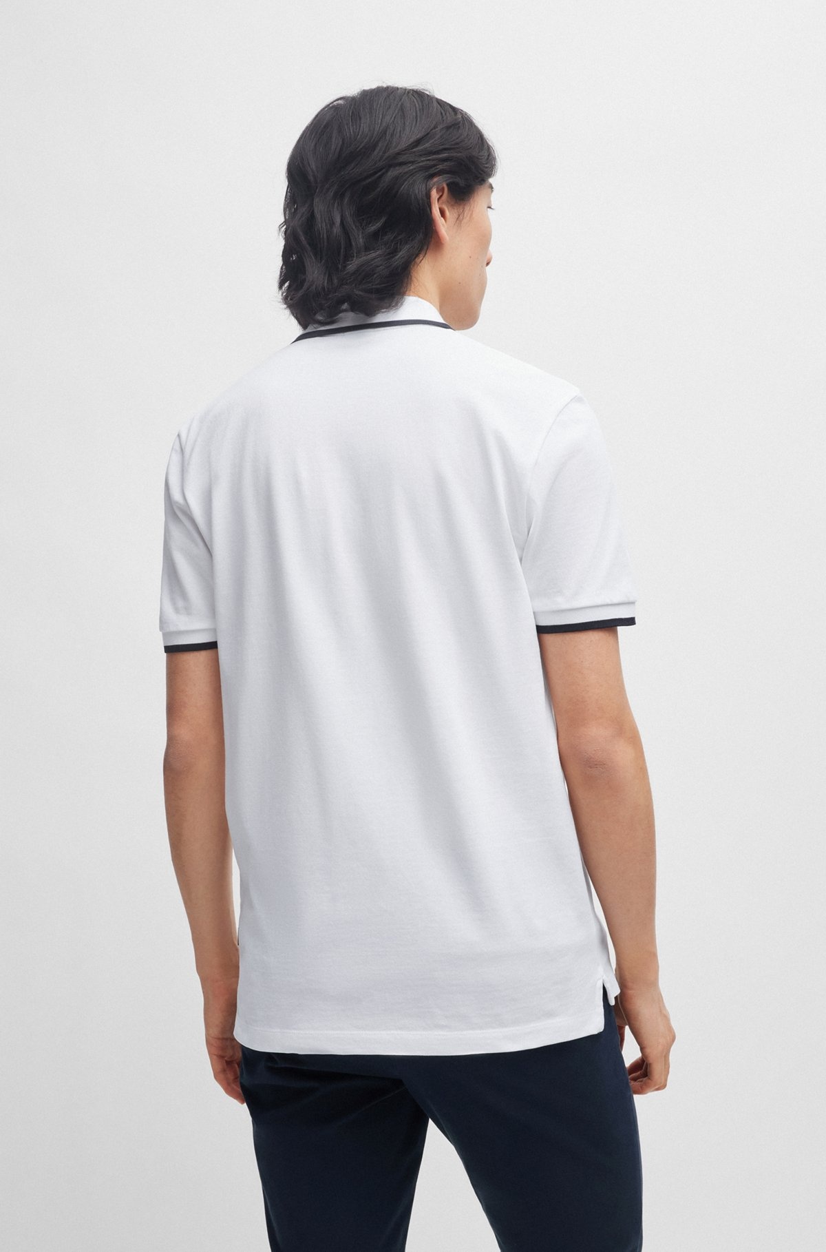 COTTON-PIQUÉ POLO SHIRT WITH LOGO DETAIL - 5