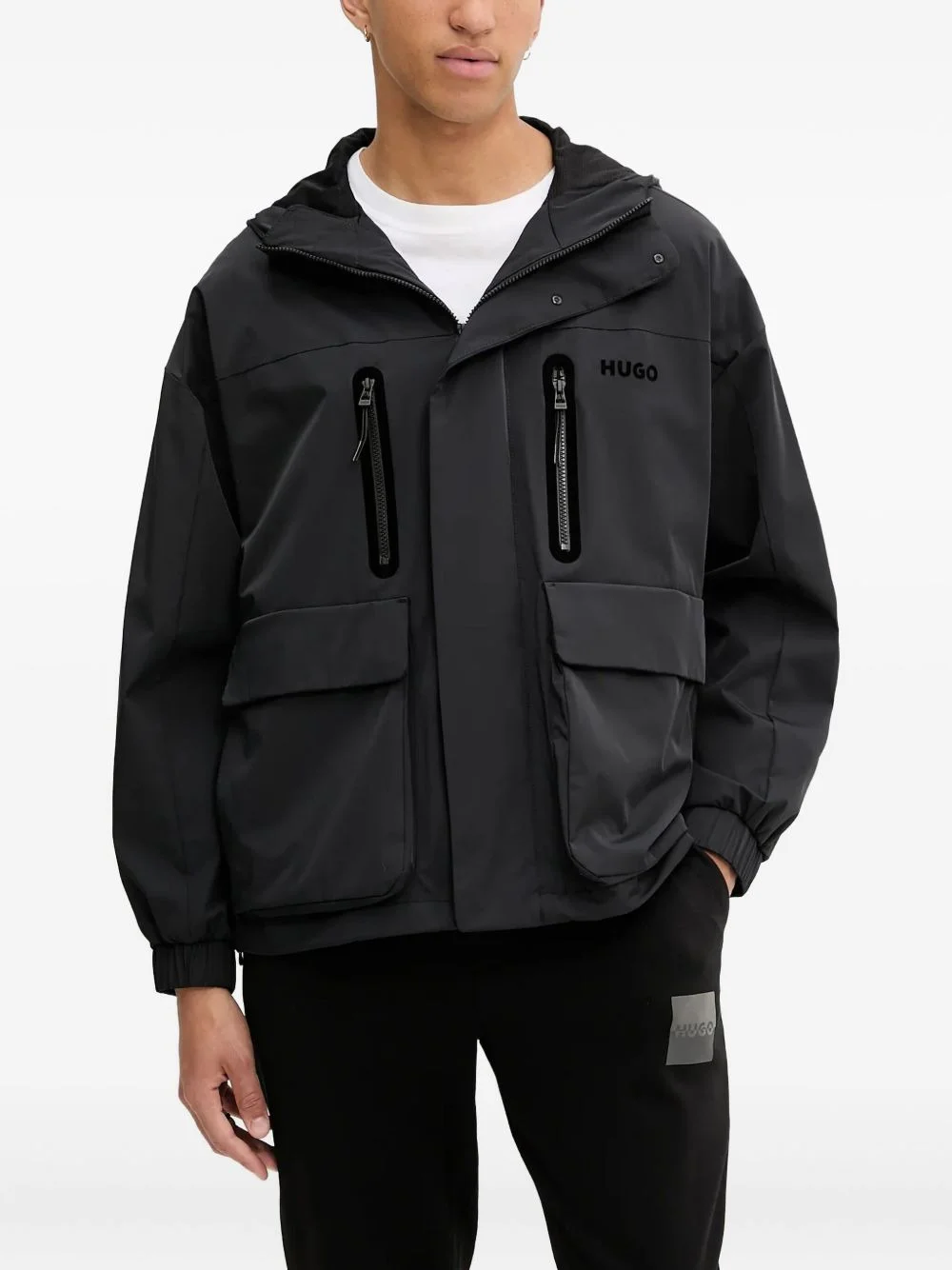 hooded pocket jacket - 1