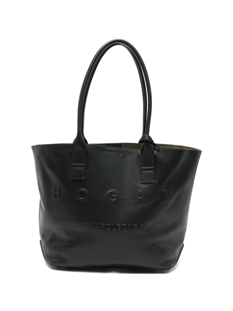 small Address embossed tote bag 1