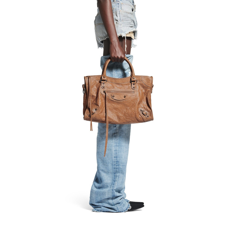 BALENCIAGA Women's Le City Medium Bag  in Camel outlook