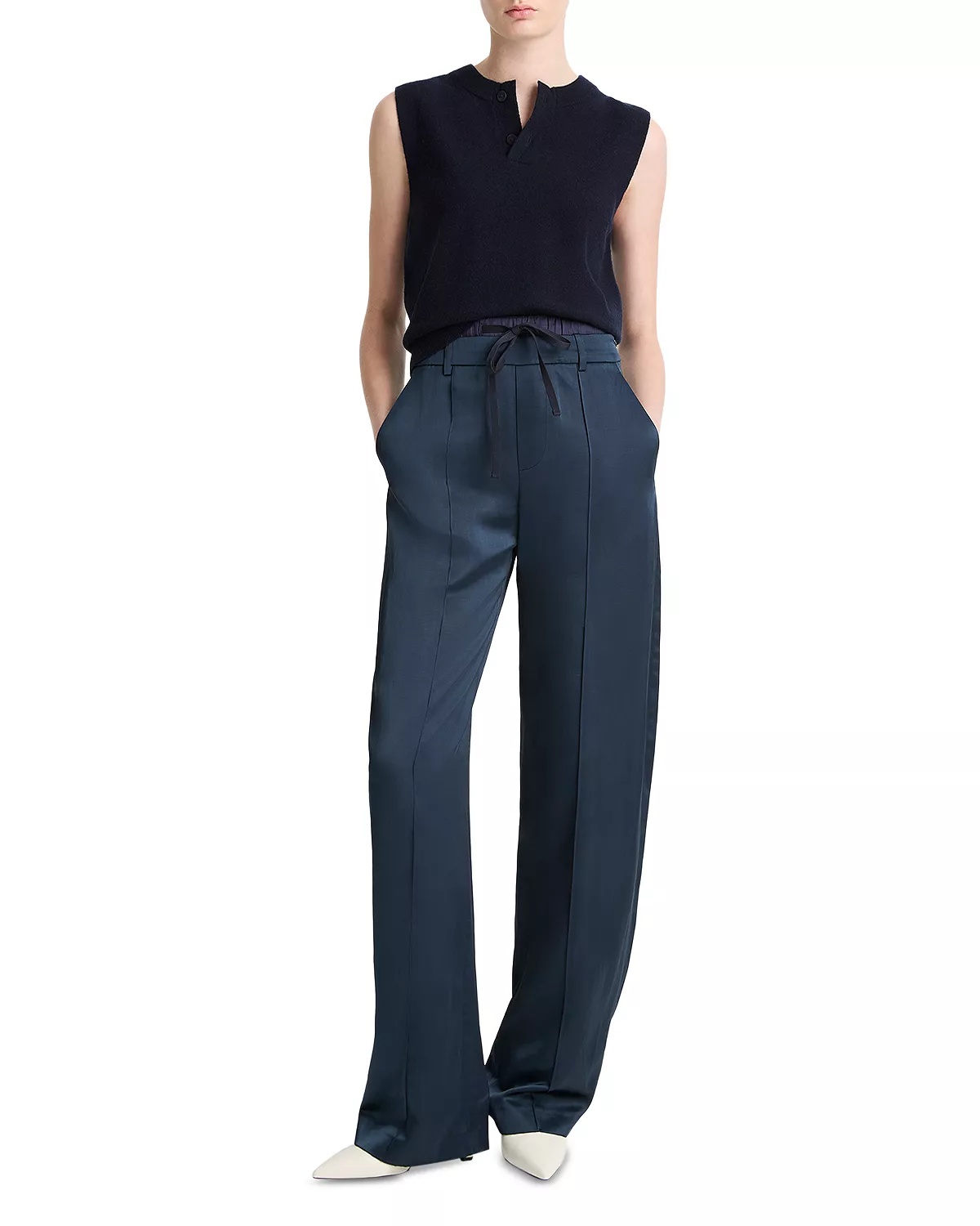 Henley Sleeveless Sweater - 2