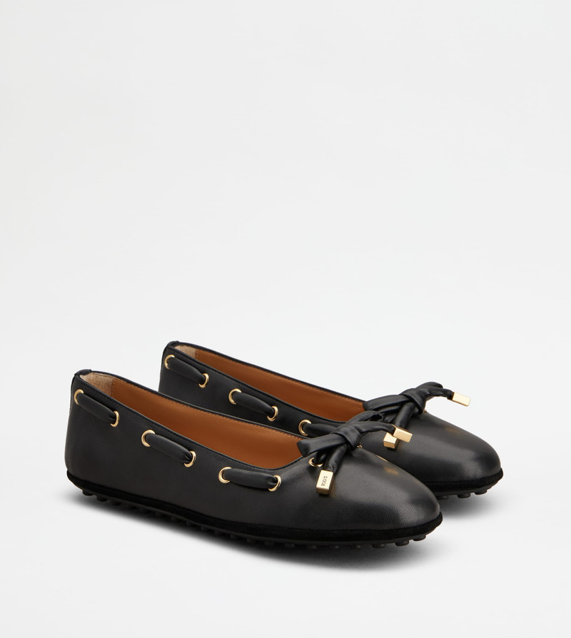 BALLERINAS IN NAPPA LEATHER - BLACK 2