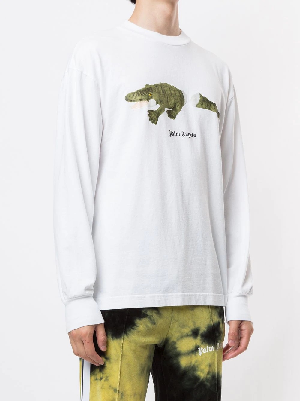 crocodile-print long-sleeve T-shirt - 3