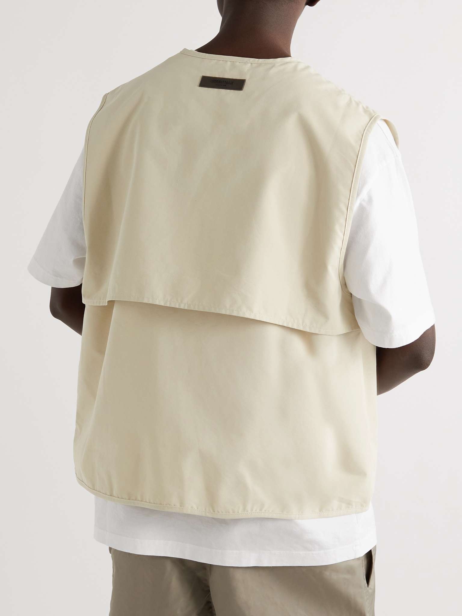 Logo-Appliquéd Cotton-Blend Twill Gilet - 4