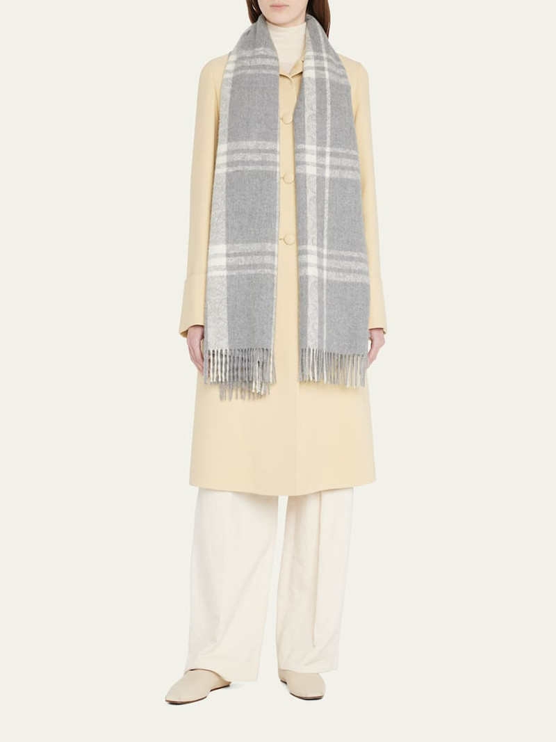 Max Mara Blocco Alpaca Fringe Scarf outlook