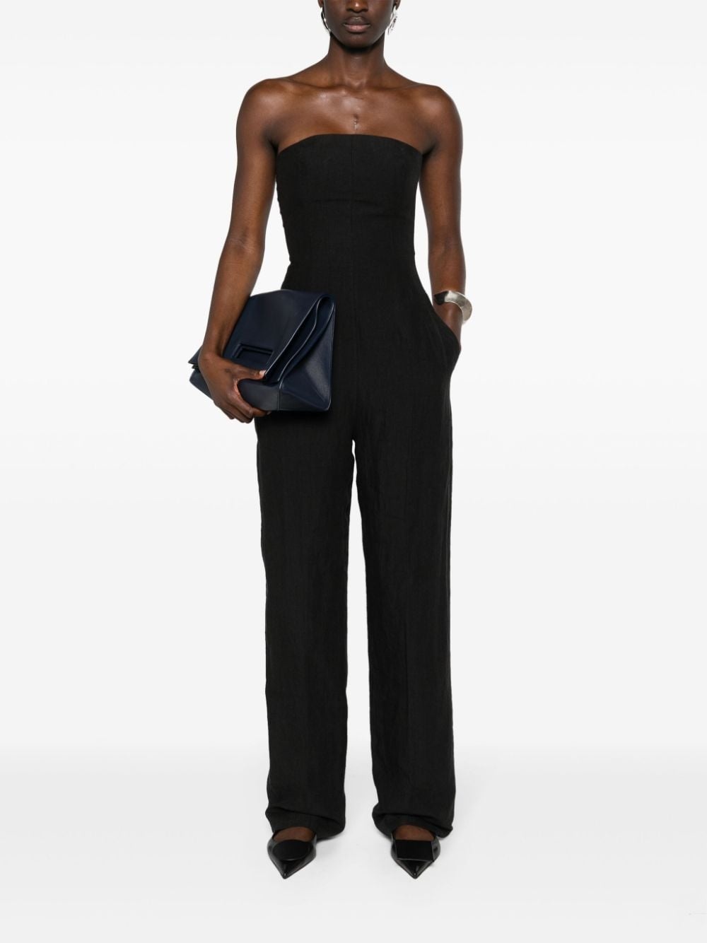 Ita strapless linen jumpsuit - 2