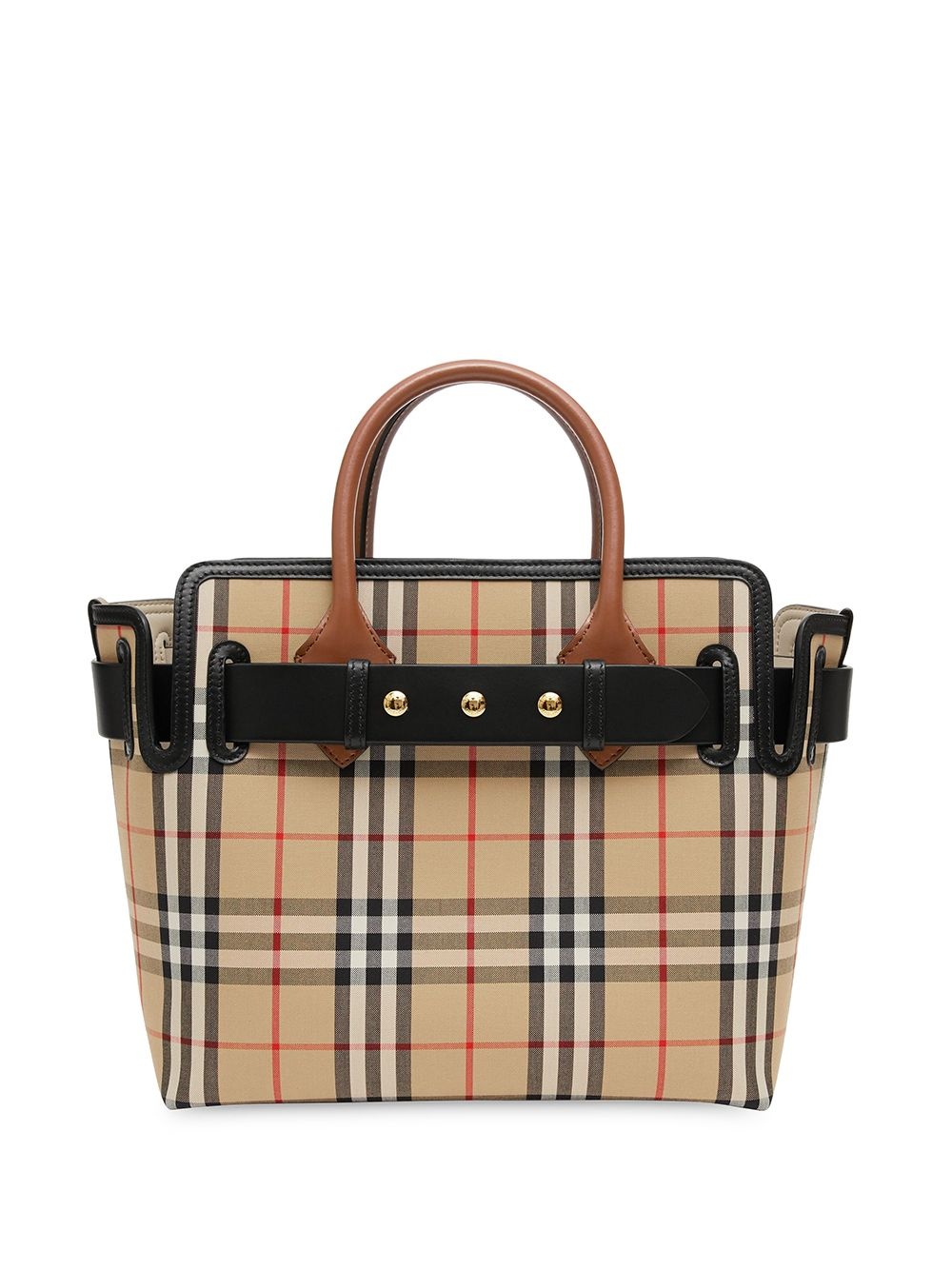 The Small Vintage Check Triple Stud Belt Bag - 1