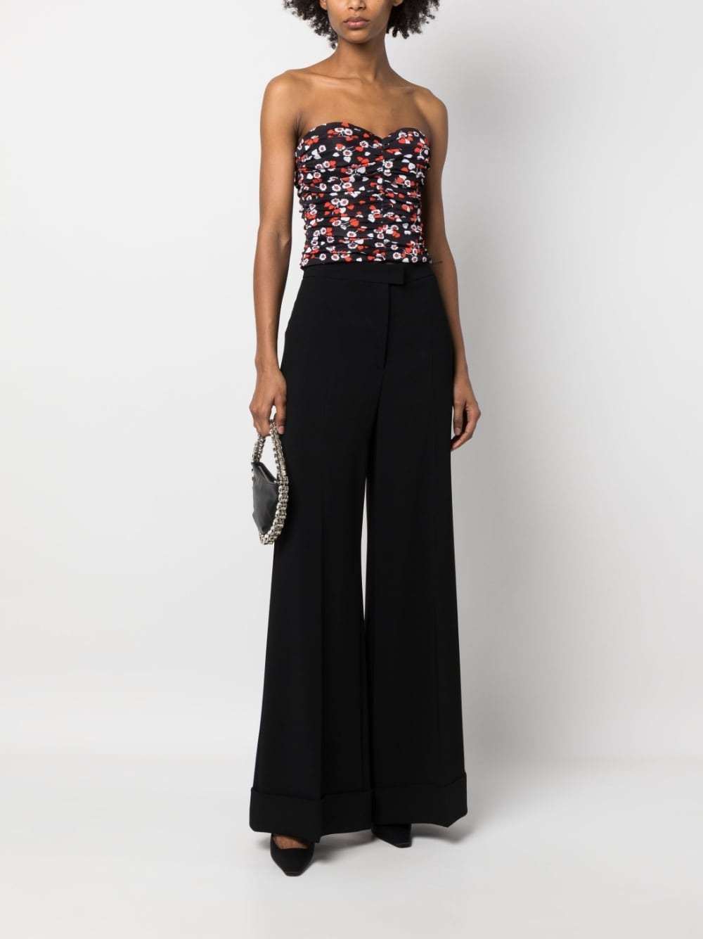 high-waisted wide-leg trousers - 2