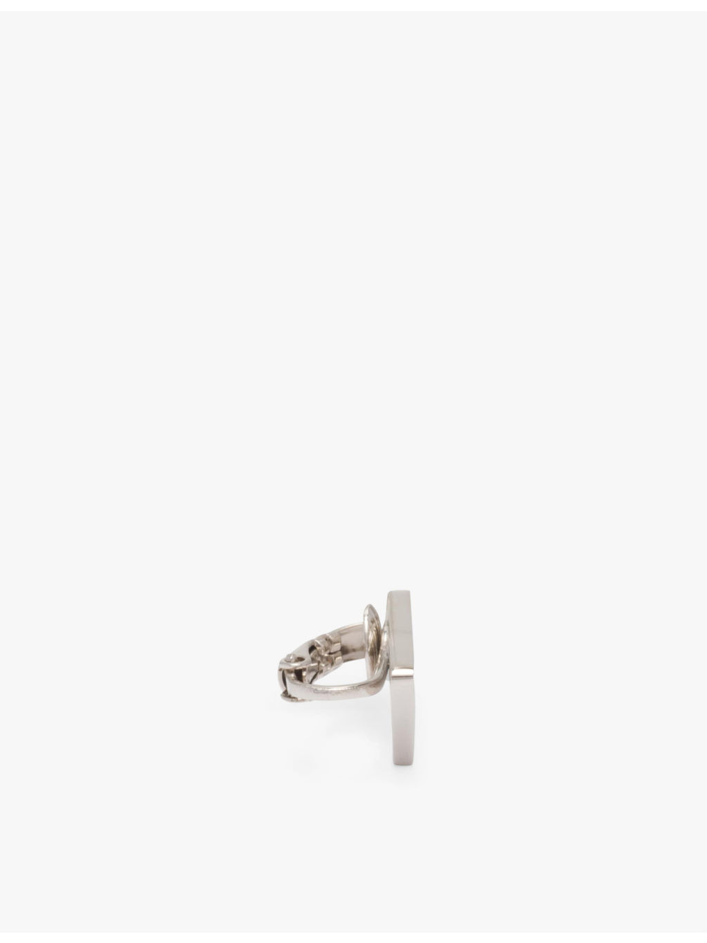 Symbole enamelled 925 sterling silver clip-on earring - 4