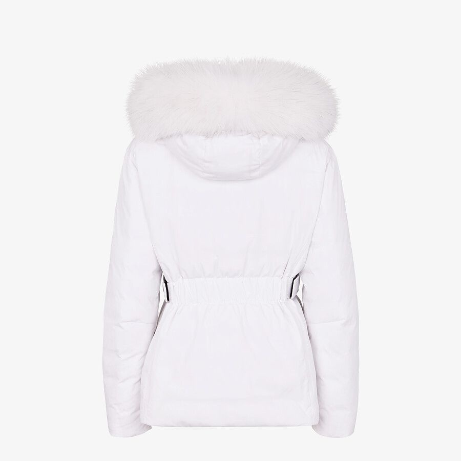 White tech fabric down jacket - 2