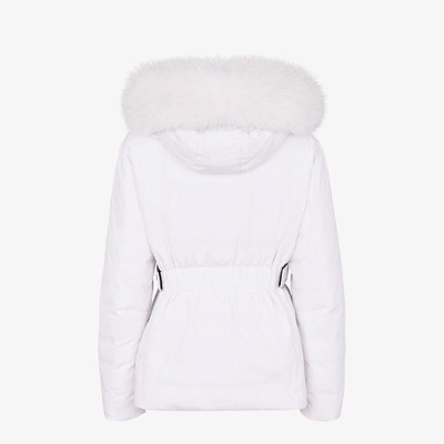 FENDI White tech fabric down jacket outlook