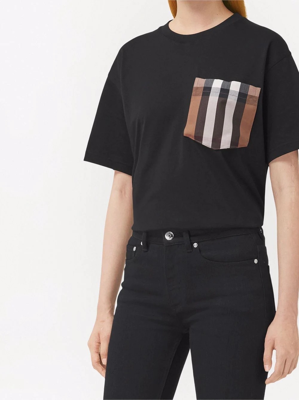 check-pocket T-shirt - 4