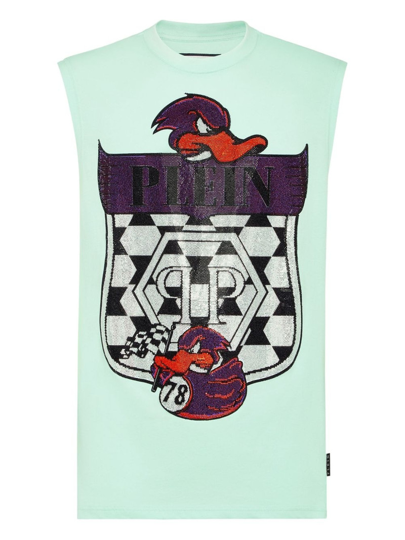 logo-print tank top 1
