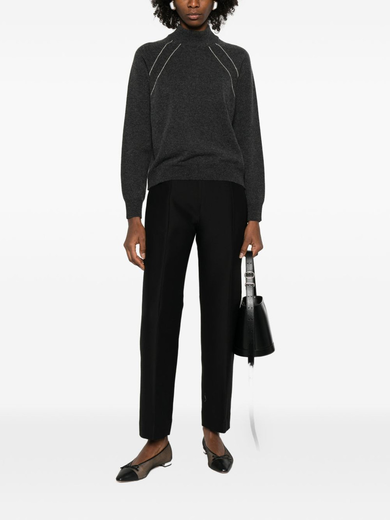 PESERICO bead-detailed sweater outlook