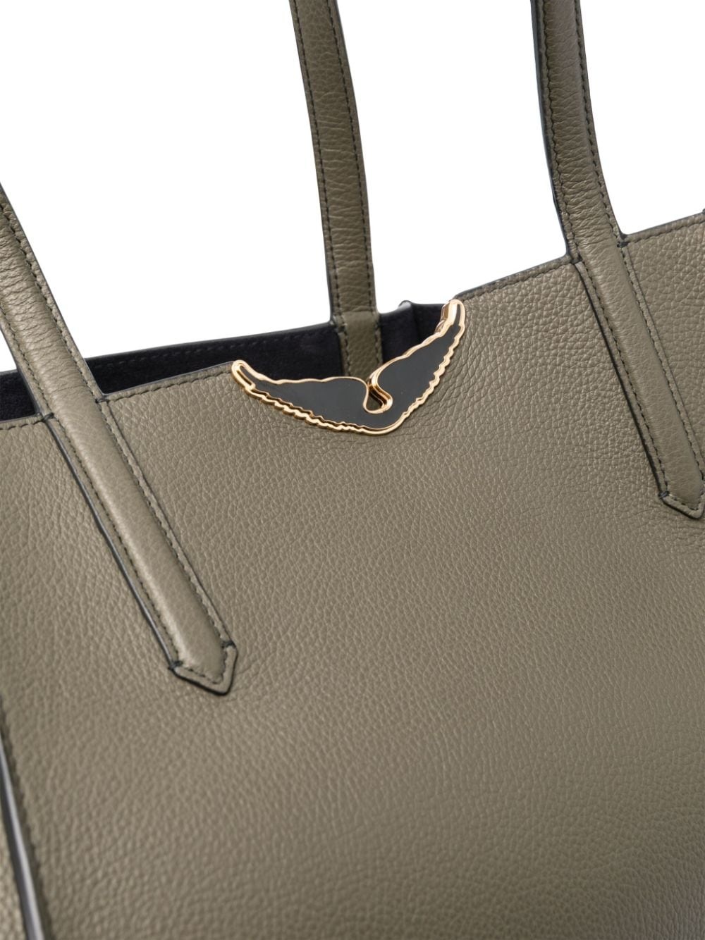 Le Borderline leather tote bag - 4