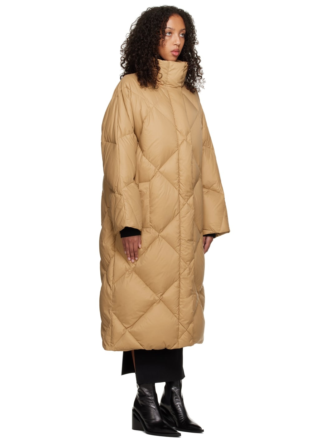 Tan Anissa Down Coat - 2