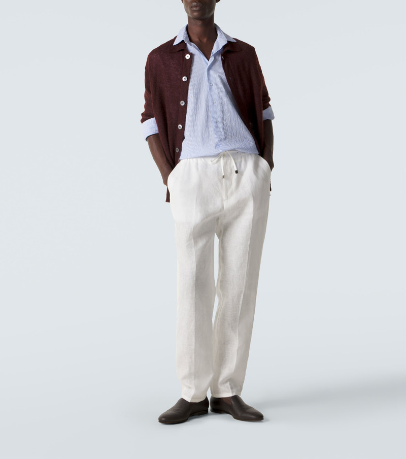Etro Linen slim pants outlook