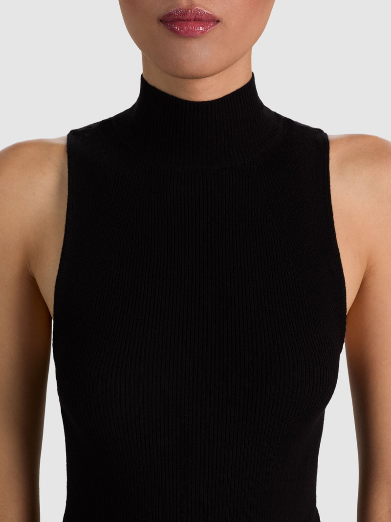 DARCEY WOOL SLEEVELESS TURTLENECK - BLACK 5