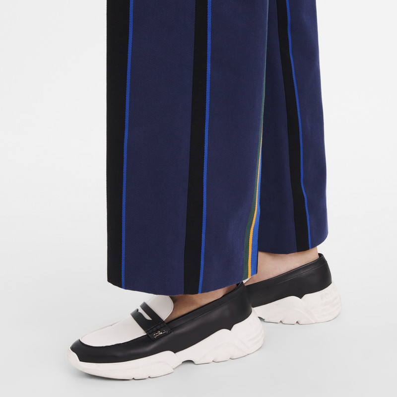 Longchamp Au Sultan Loafer Black/White - Leather outlook