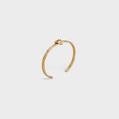 CELINE KNOT DOUBLE BRACELET  IN  BRASS WITH GOLD FINISH outlook