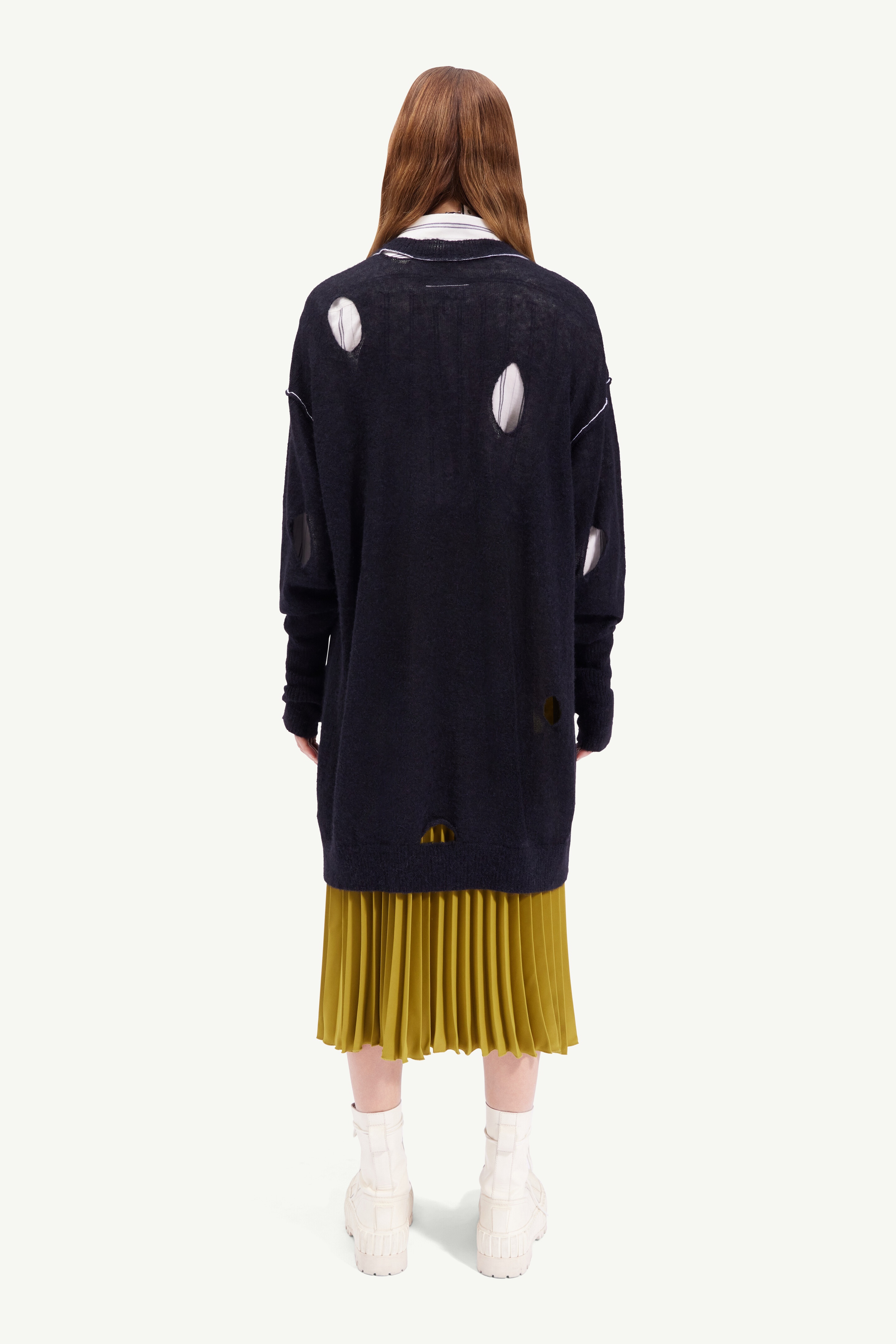 Distressed knit sweater - 4