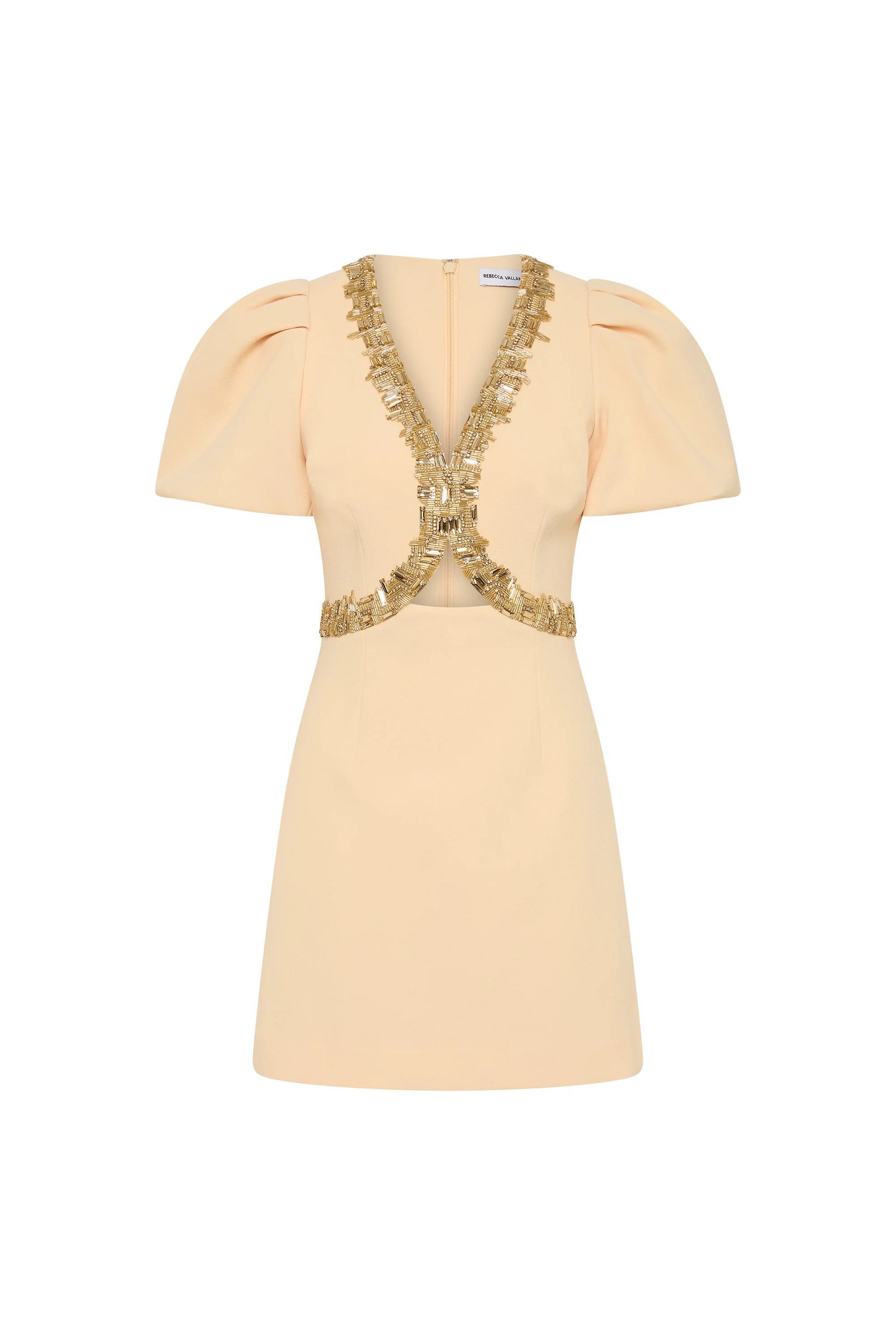 Alexandrite Puff Sleeve Mini Dress - 1