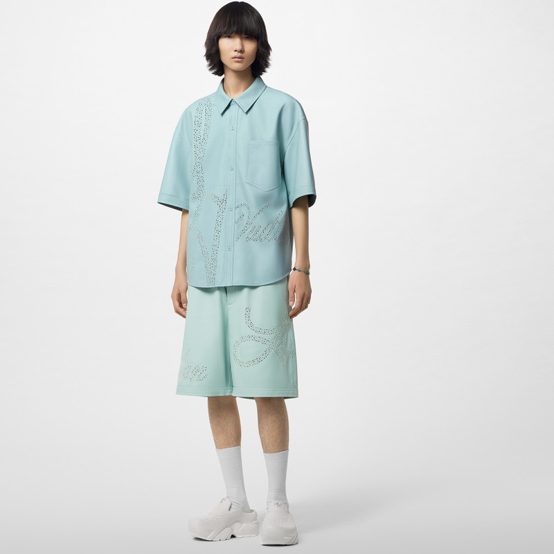 Louis Vuitton Perforated Leather Shorts outlook
