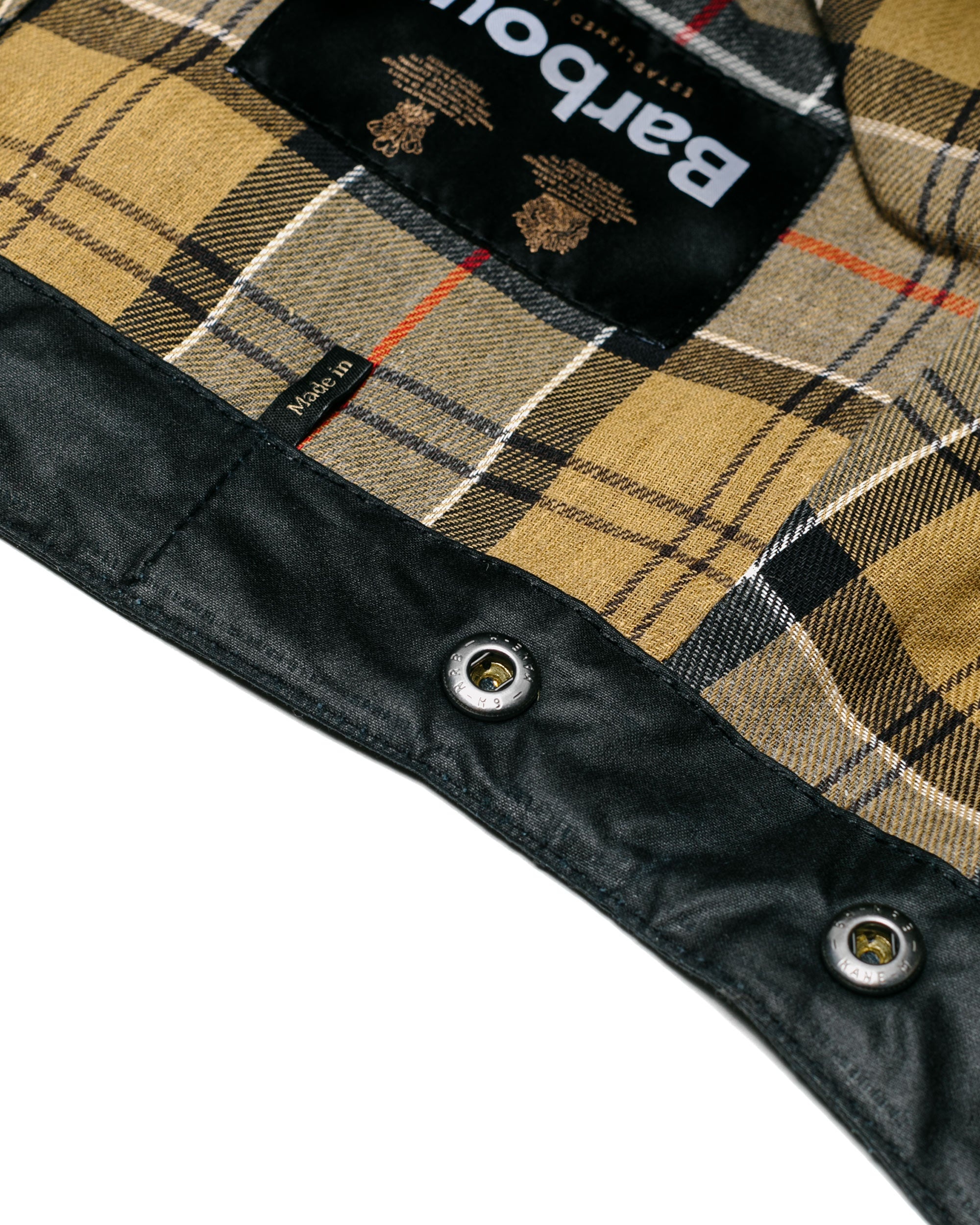 Waxed Cotton Hood Navy - 3