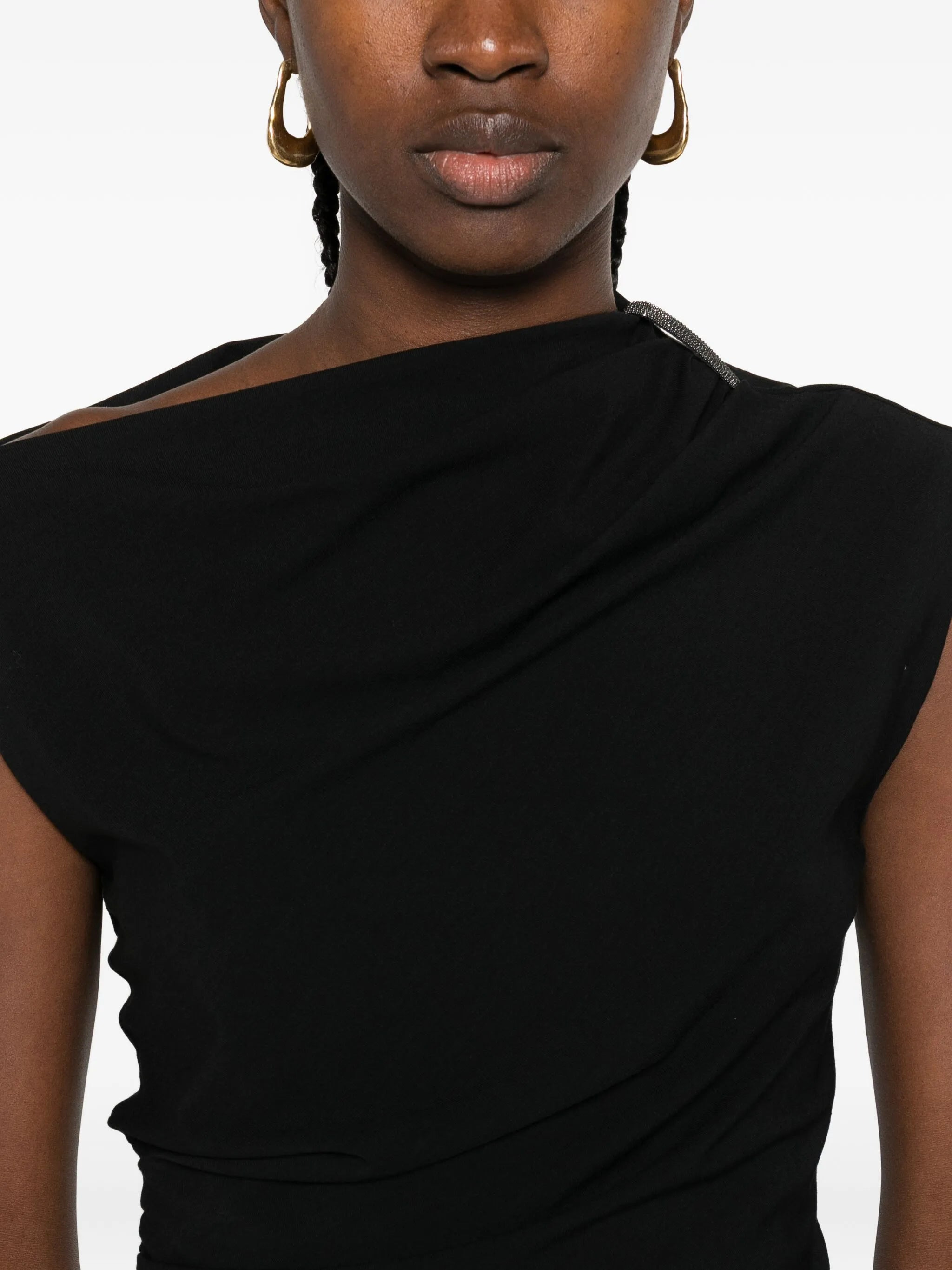 Brunello Cucinelli Asymmetric Draped Top - 5