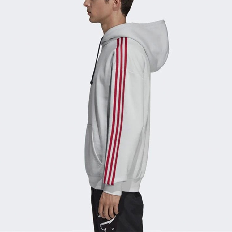 Men's adidas originals 3 STripe Hoody Gray EC3673 - 3