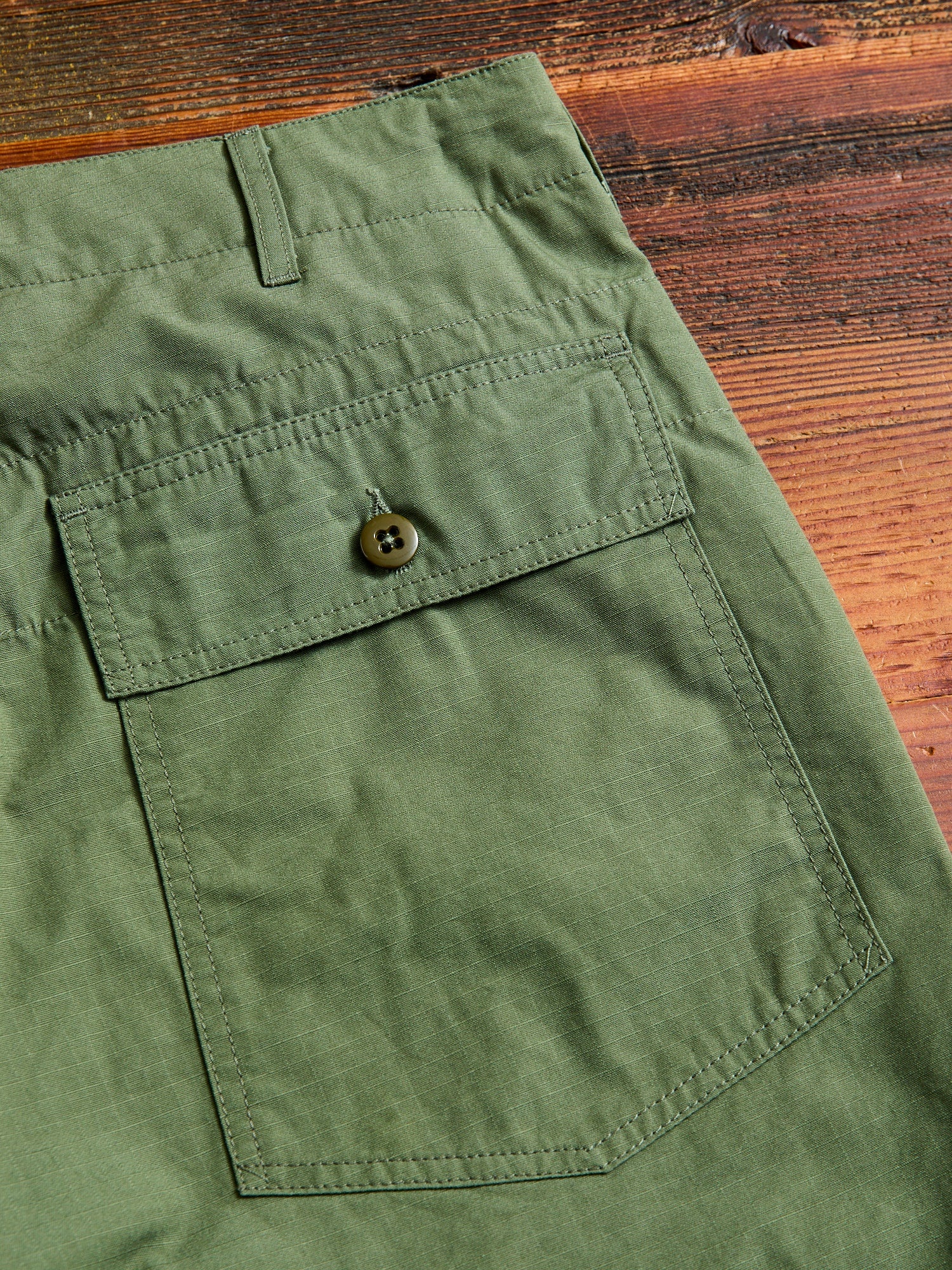 Fatigue Shorts in Olive Cotton Ripstop - 8