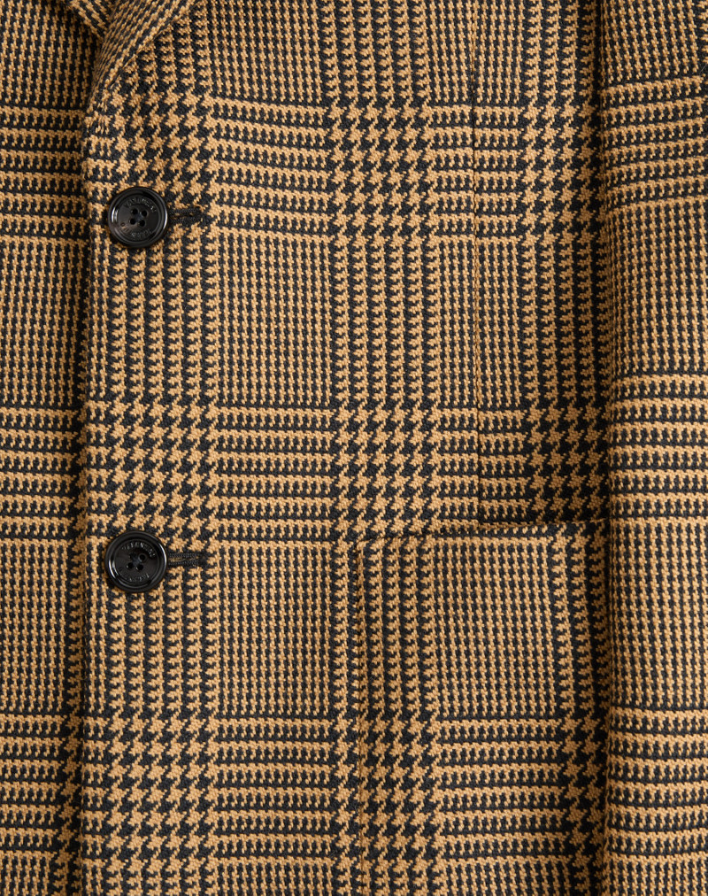 VALENTINO SINGLE-BREASTED WOOL JACKET WITH GLEN PLAID PATTERN 7