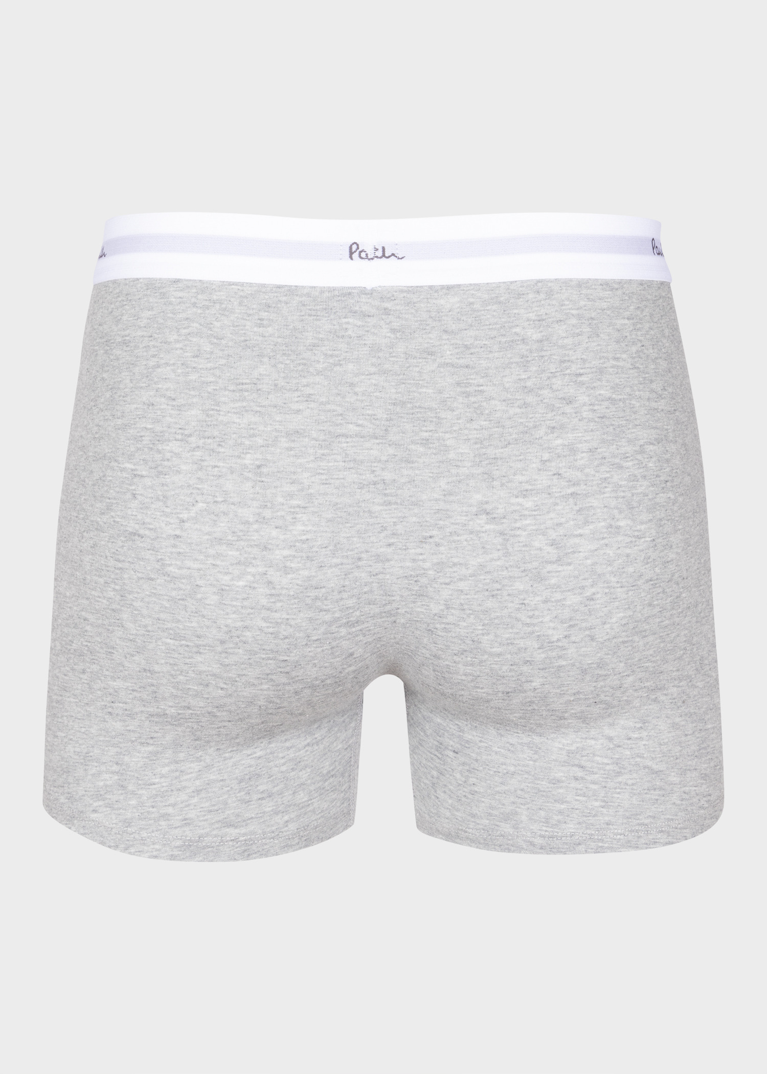 White, Black And Grey Long Boxer Briefs Three Pack - 8
