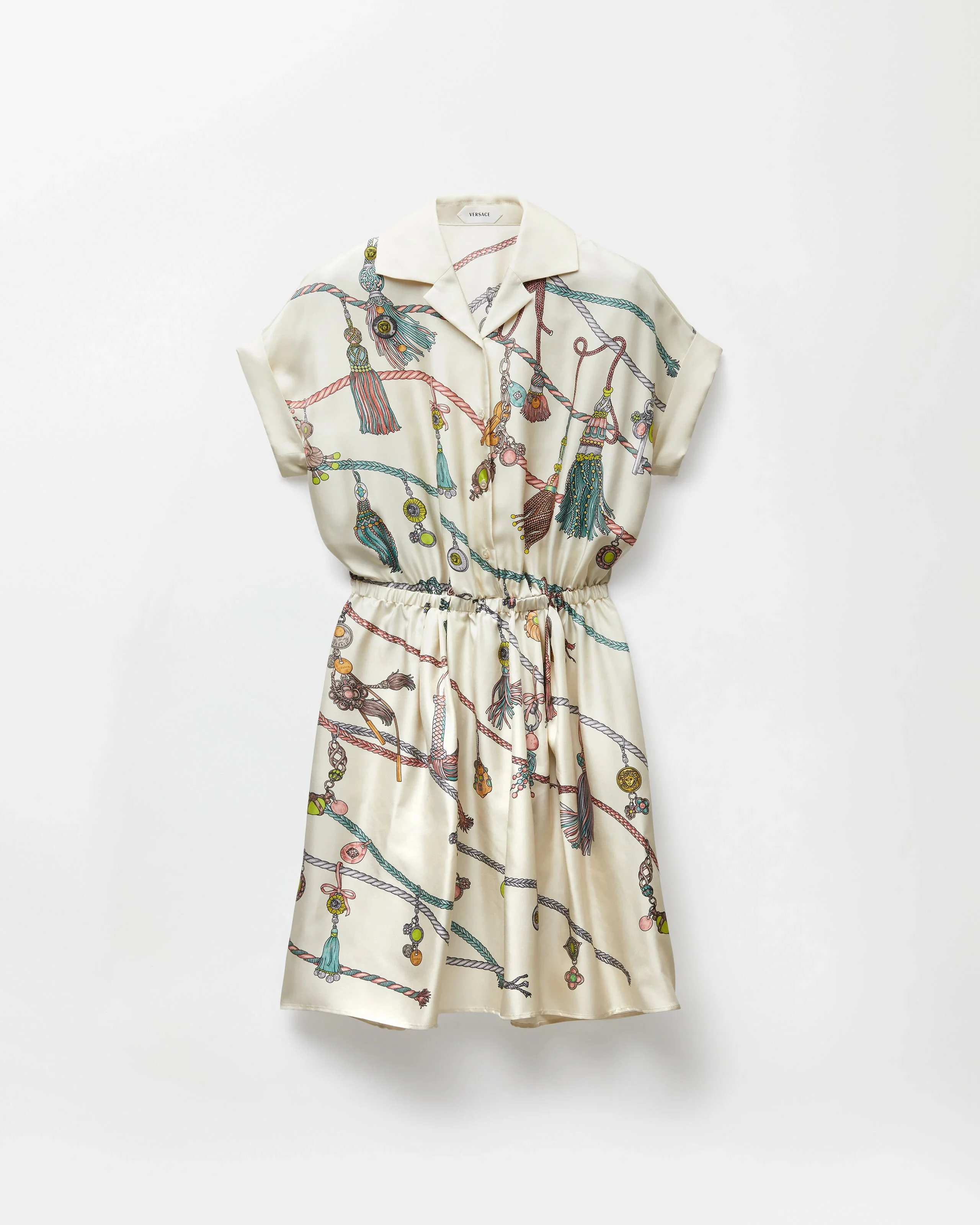 Printed Silk Twill Mini Dress - 1