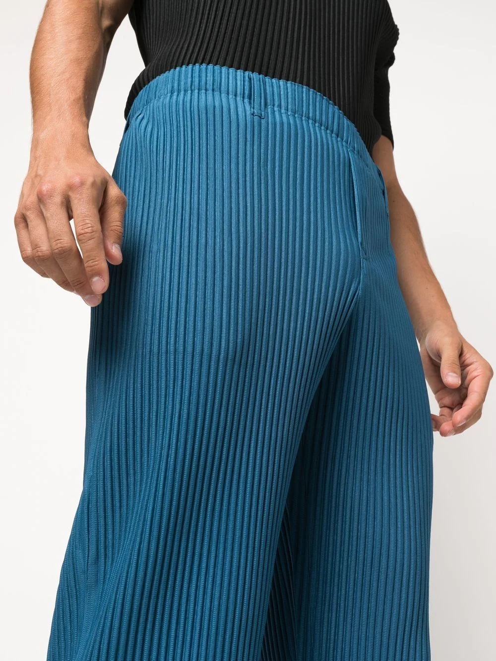 straight-leg plissé trousers - 5