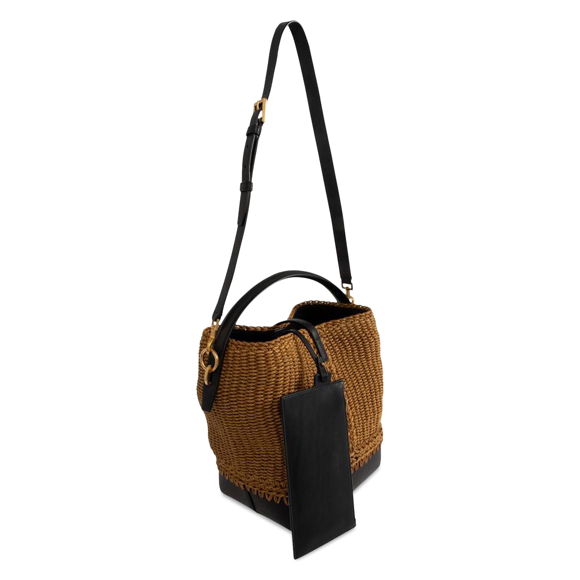 Saint Laurent Le 34 Bucket Bag 'Natural Brown/Black' - 2
