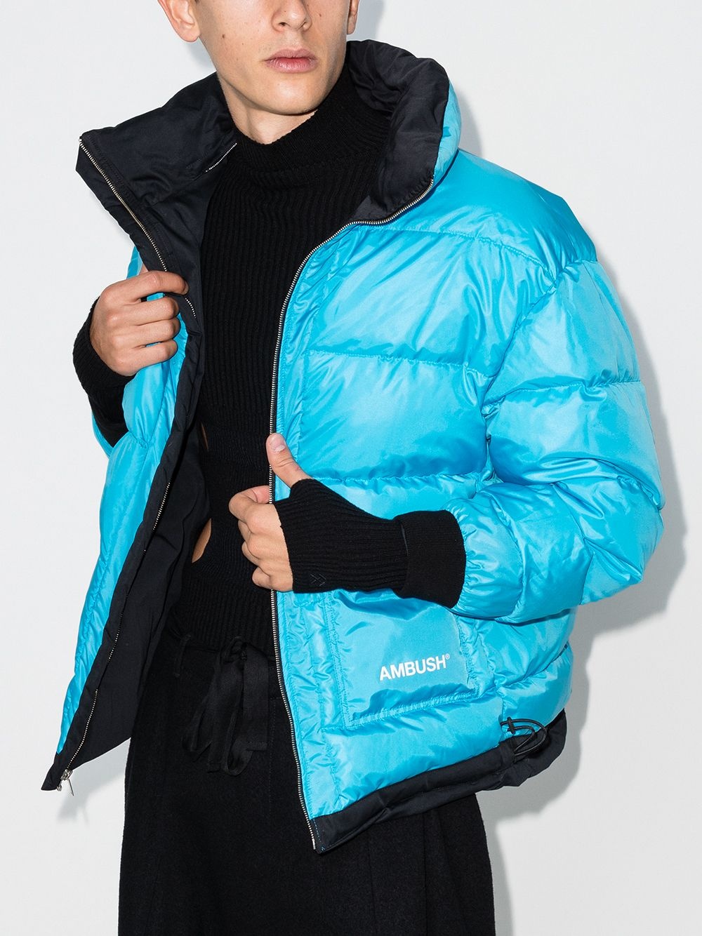 reversible hooded padded jacket - 4