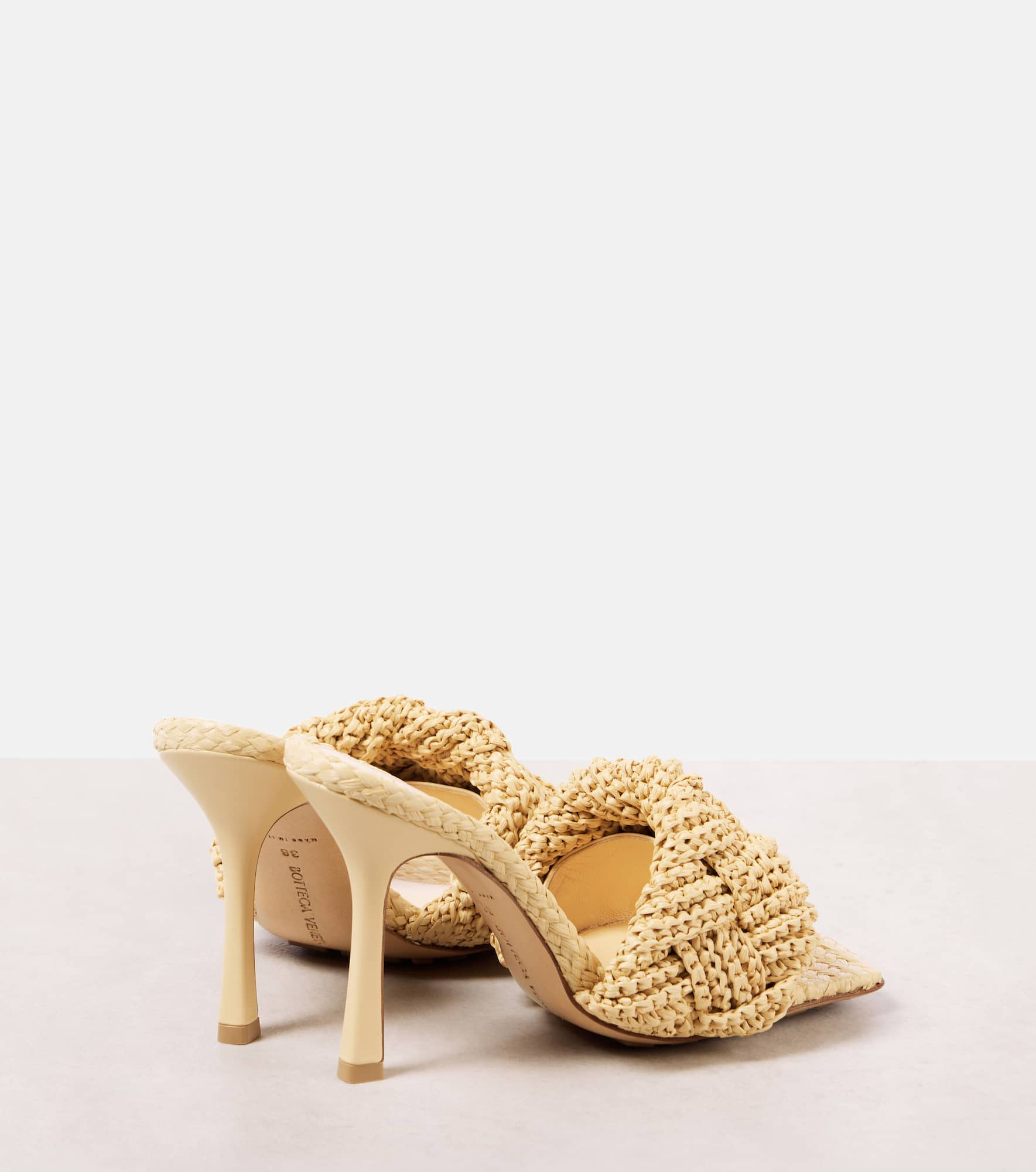 Padded raffia mules - 3