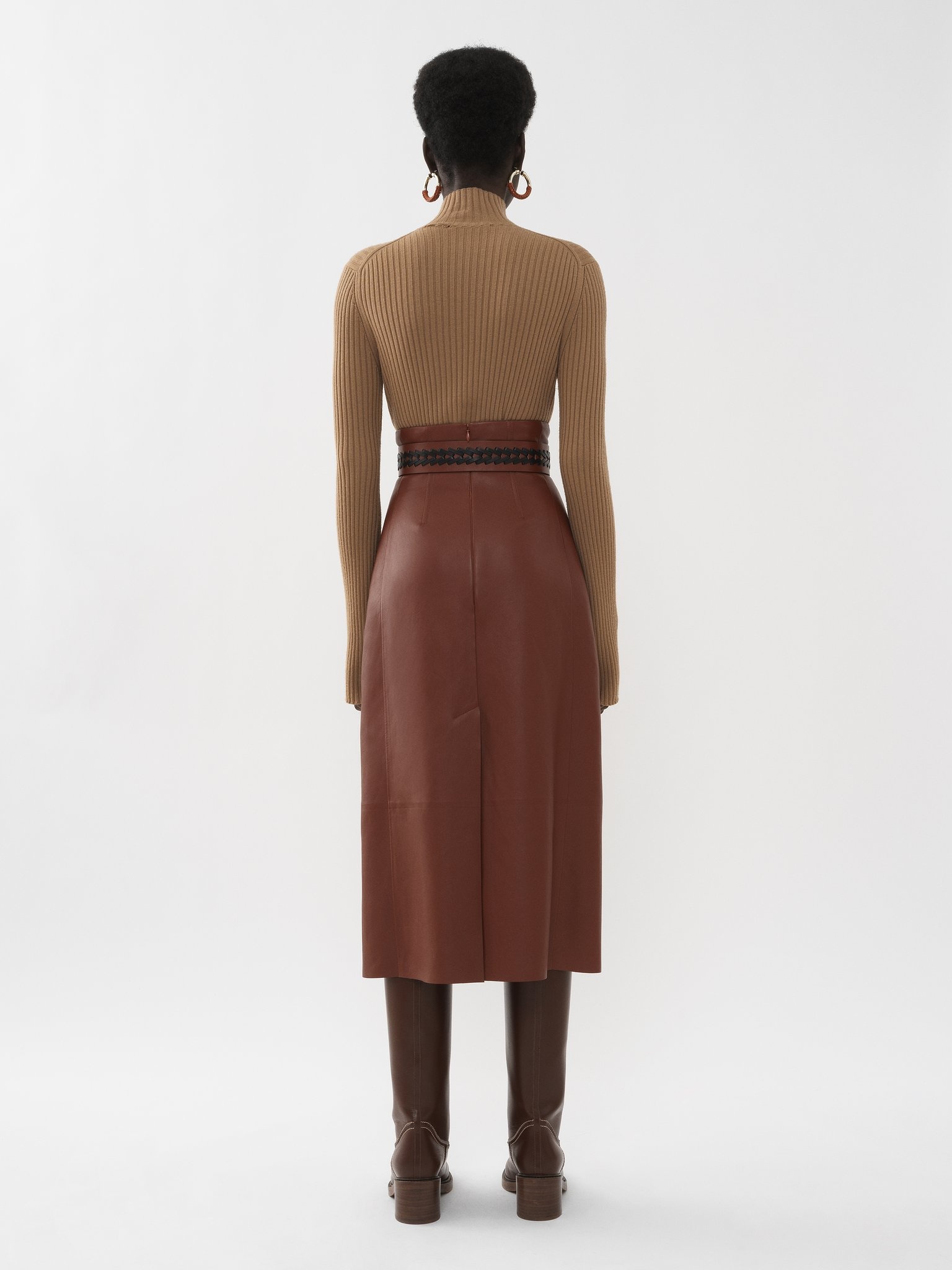 HIGH-WAISTED SKIRT - 3