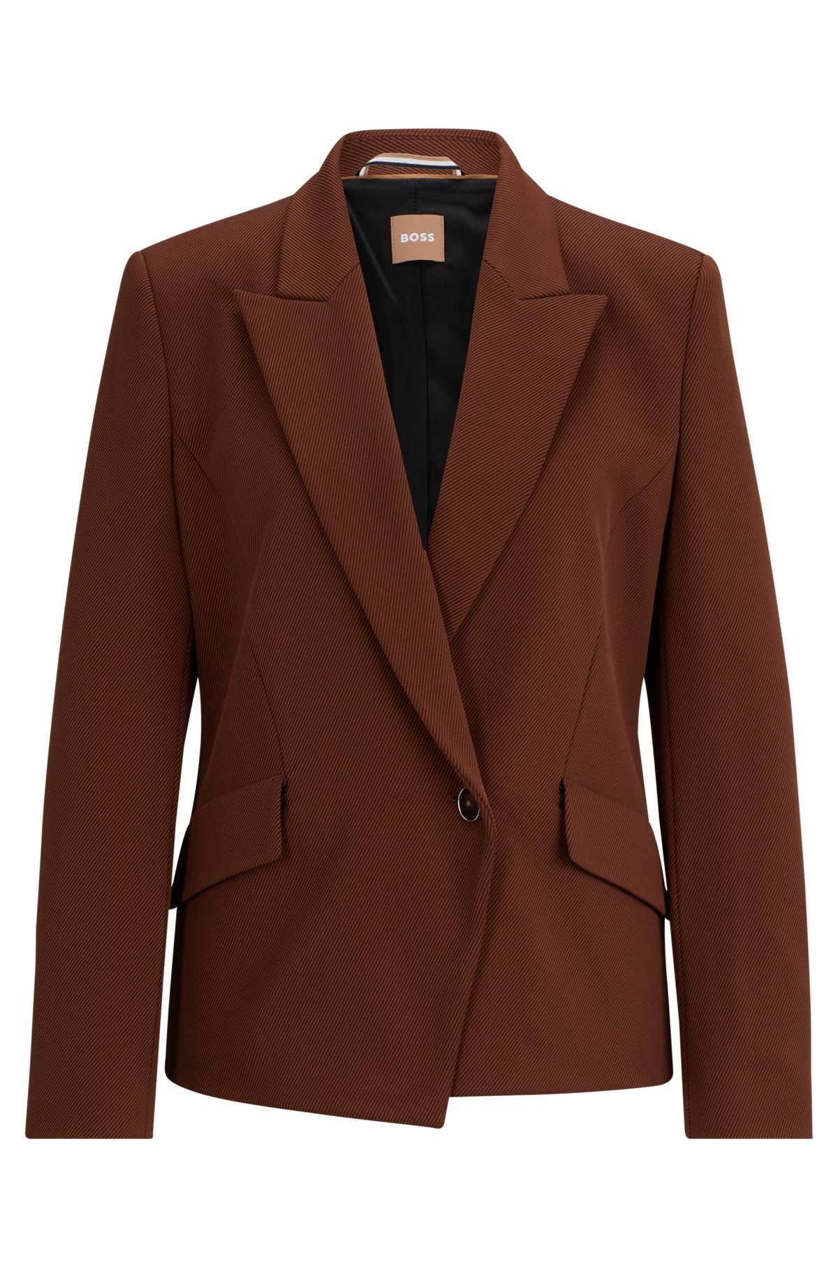 REGULAR-FIT JACKET IN STRETCH TWILL - 1