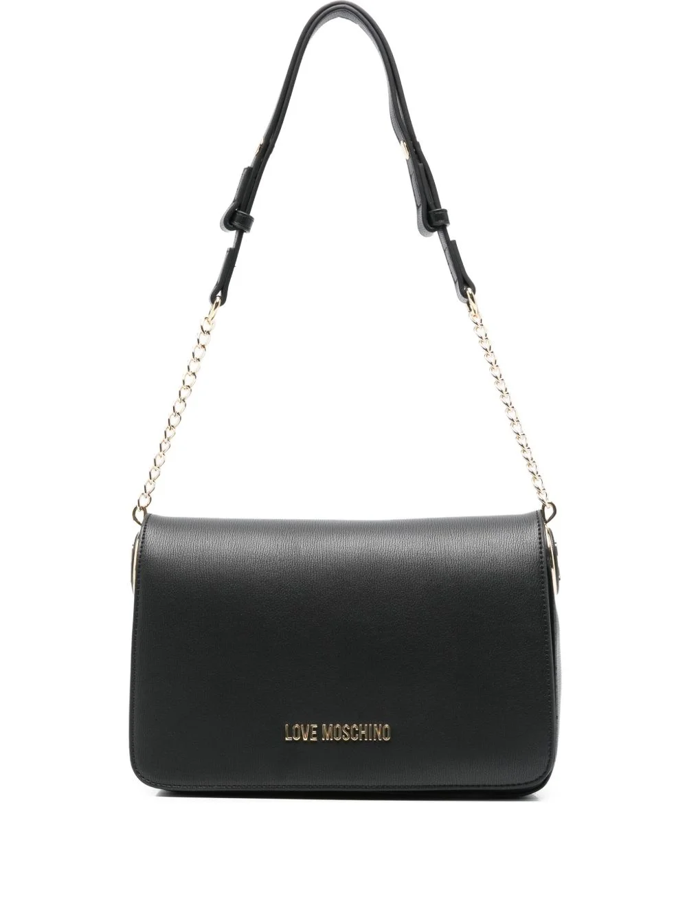 logo-plaque shoulder bag - 1