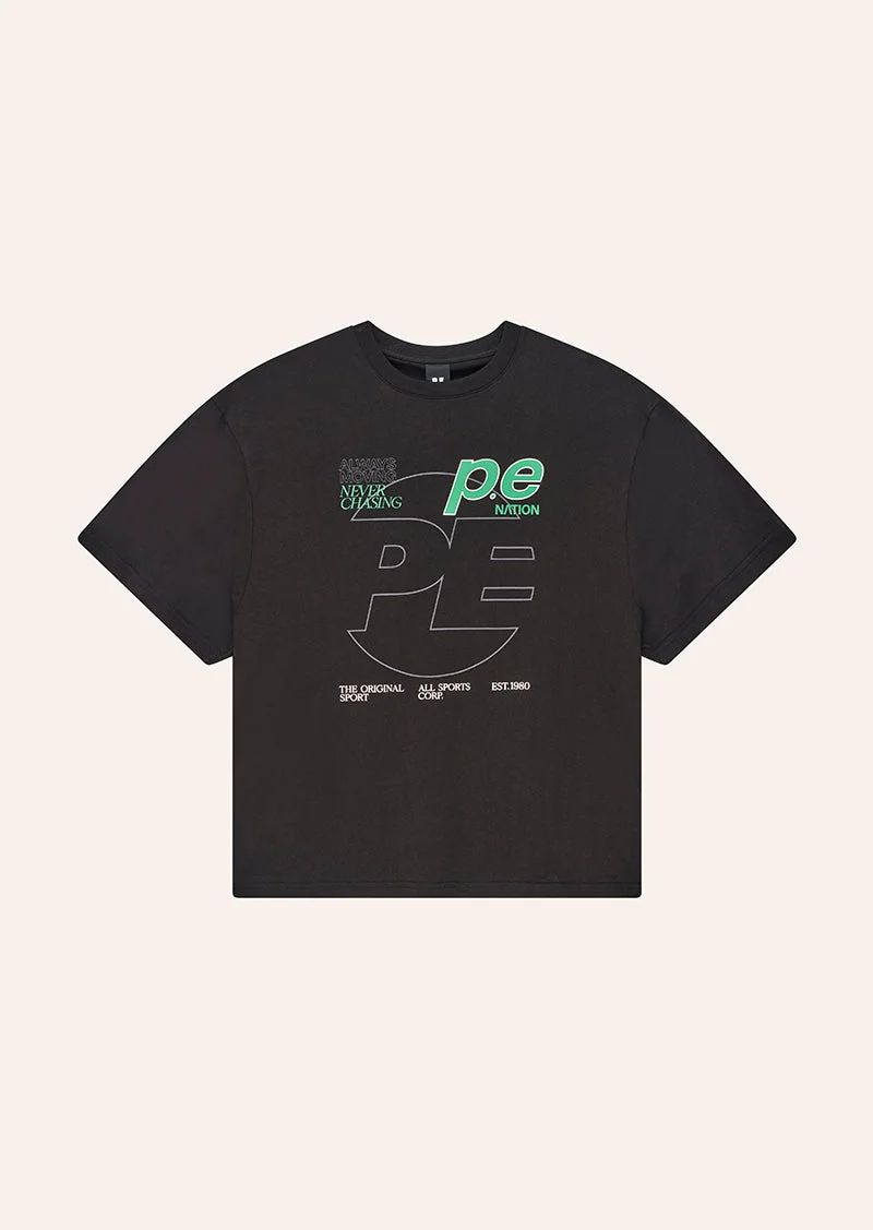 CURRENT OVERSIZED TEE IN BLACK - 1