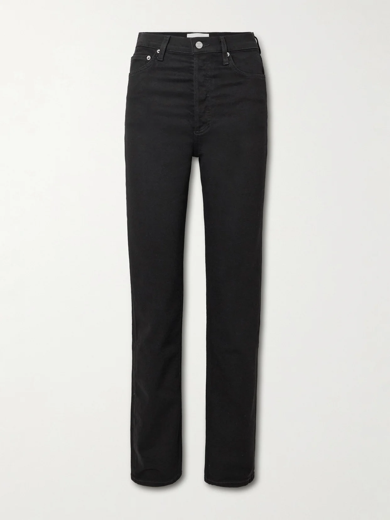 '90s Pinch Waist Long High-rise Straight-leg Jeans - 1
