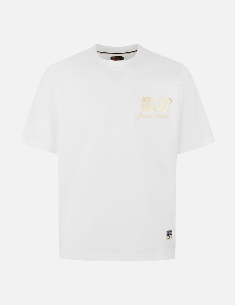 EVISU Artistic Brush Daicock Print Relax Fit T-Shirt outlook